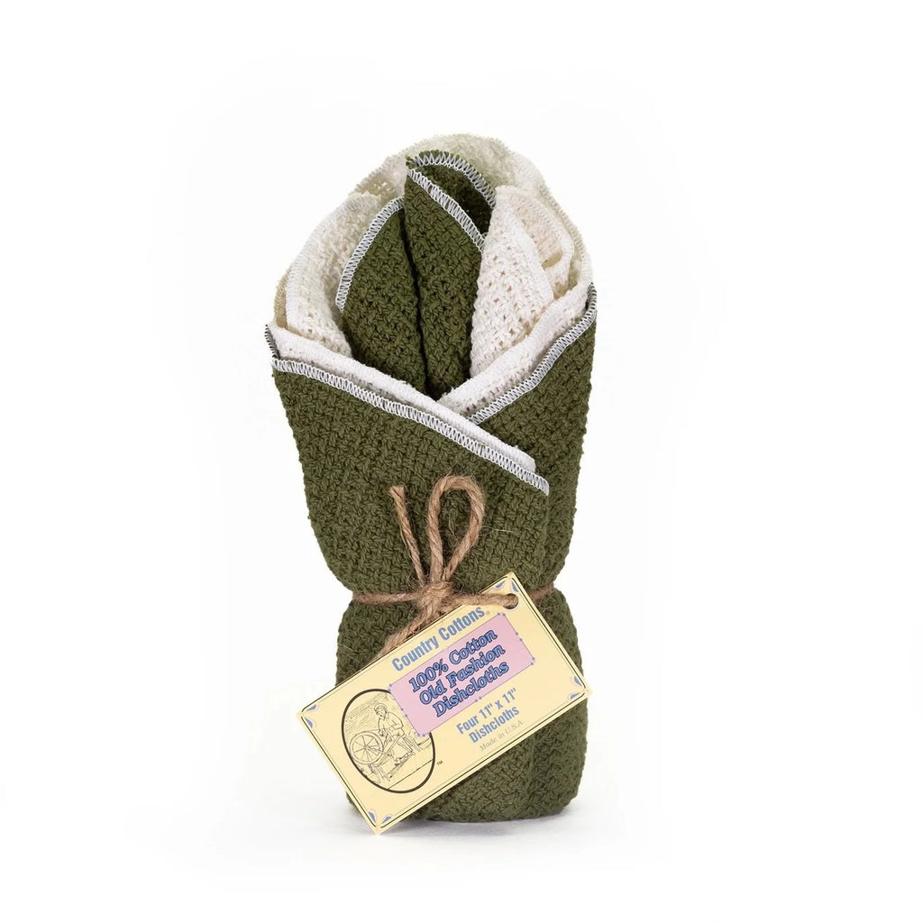 Country Cottons Cotton Dishcloths - Set of 4