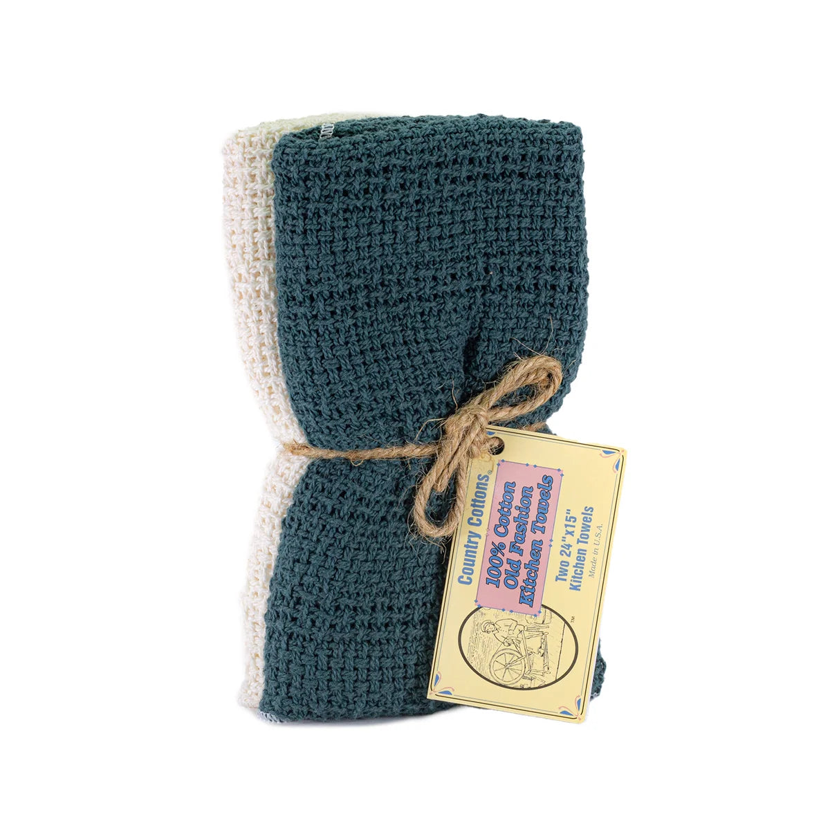 Carolina Cottons Kitchen Towels 2 Pack - Made in USA