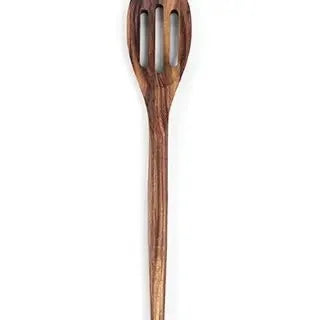 Ironwood Slotted Spoon Utensil For Cooking, Acacia, 12"