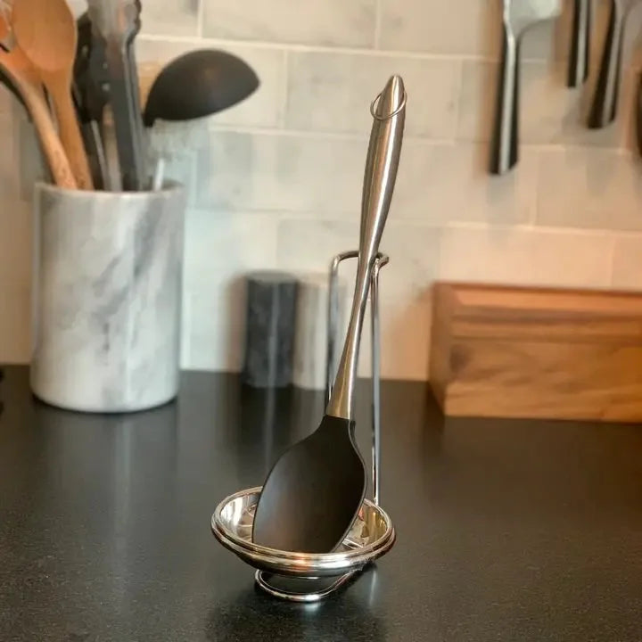 Fox Run Vertical Spoon Holder, Stainless Steel, 4.75" X 7.5"