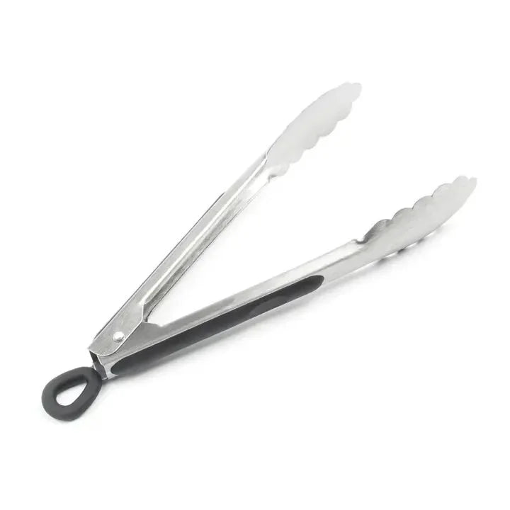 Fox Run Locking Tongs, Stainless Steel, 9"