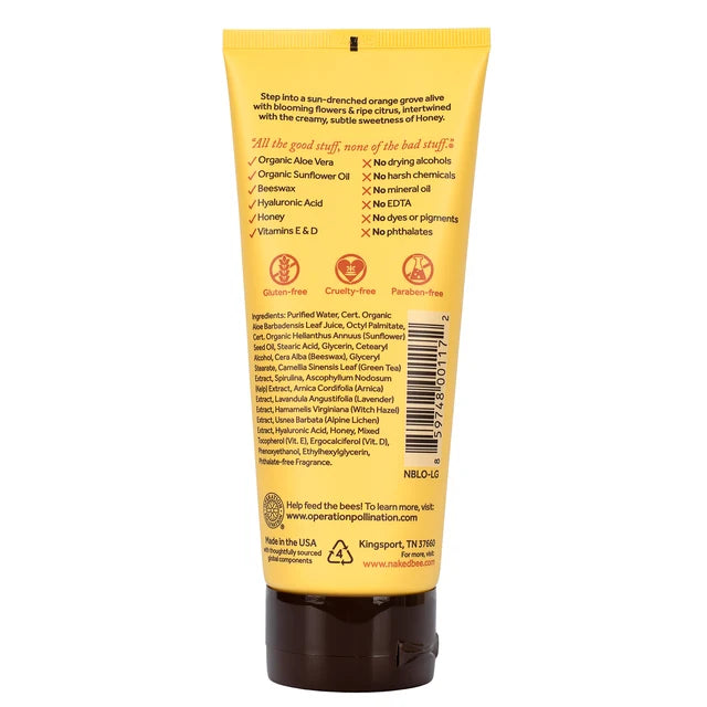The Naked Bee Orange Blossom Honey Hand & Body Lotion, 6.7 oz - Made in USA