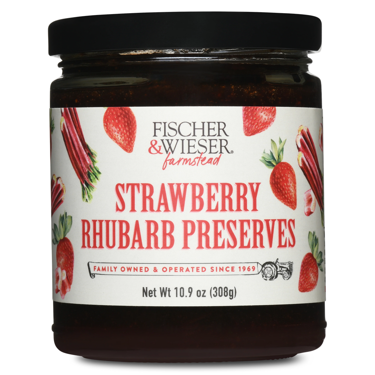 Fischer & Wieser Strawberry Rhubarb Preserves - Made in USA