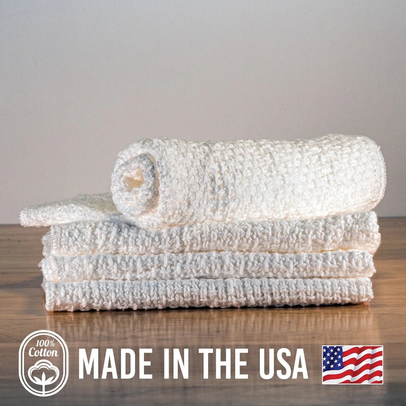 Country Cottons Cotton Dishcloths - Set of 4