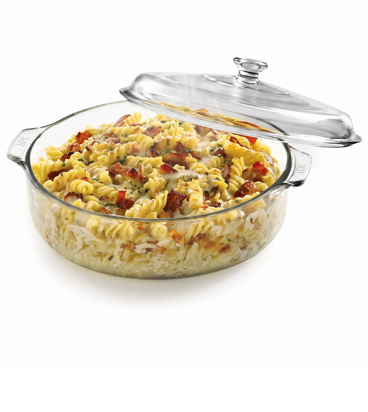Libbey Baker's Basics Glass Casserole Dish with Cover, 3-Quart
