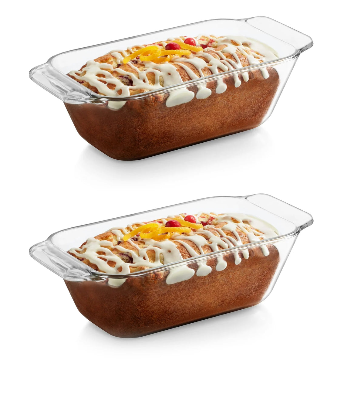 Libbey Baker's Premium Glass Loaf Pan, Set of 2
