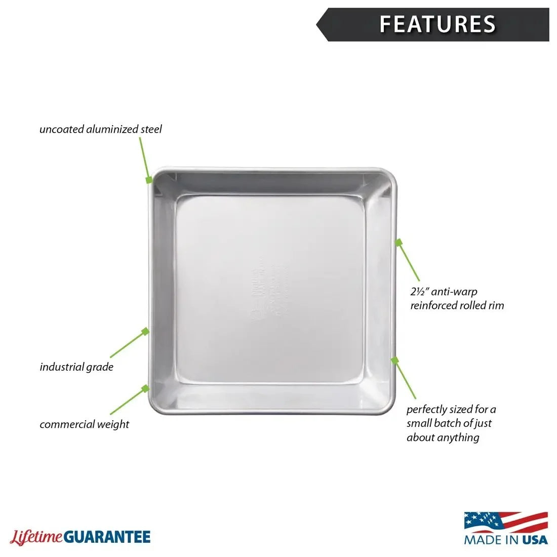 Rada 8"x8" Square Baking Pan