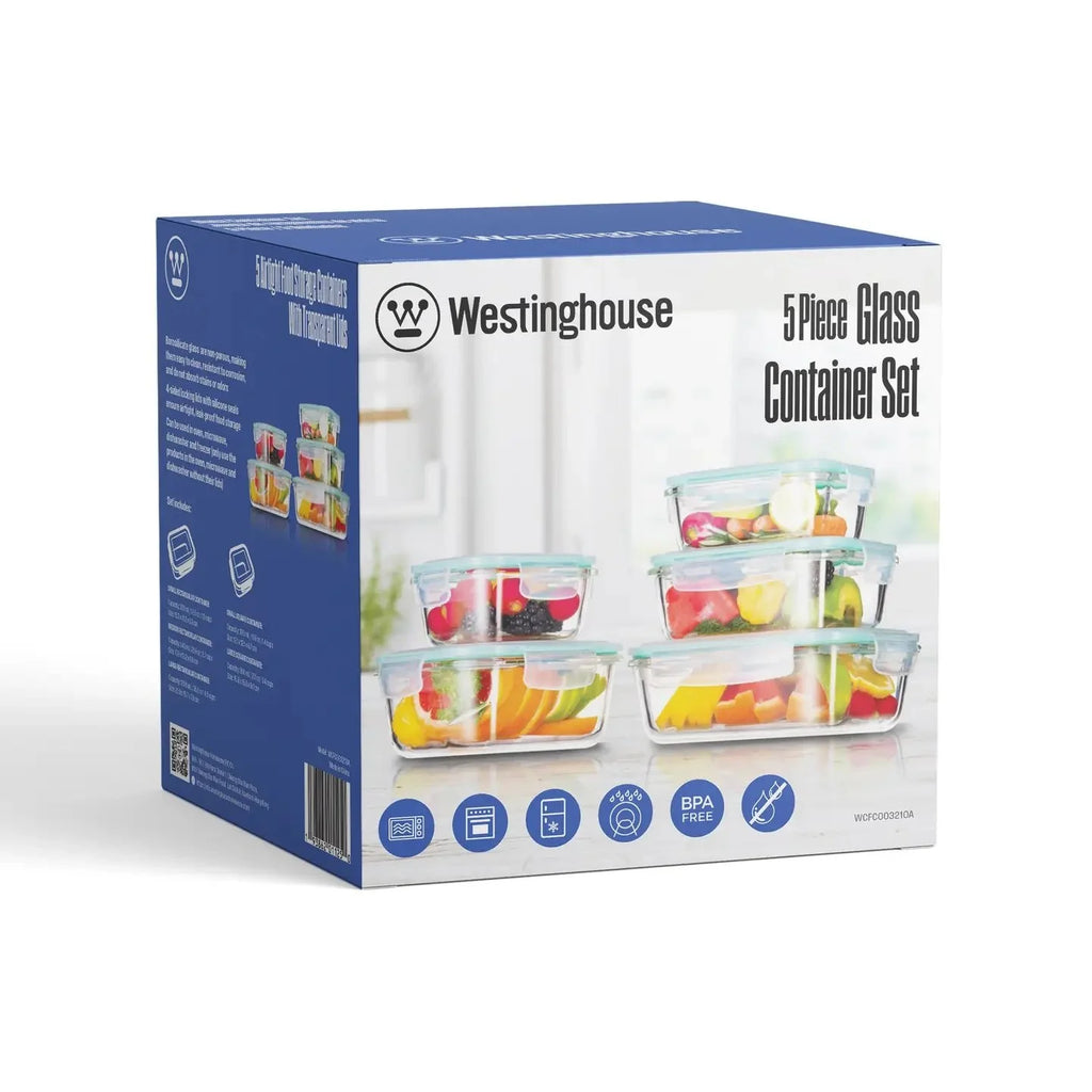 Westinghouse 5-Piece Glass Container Set