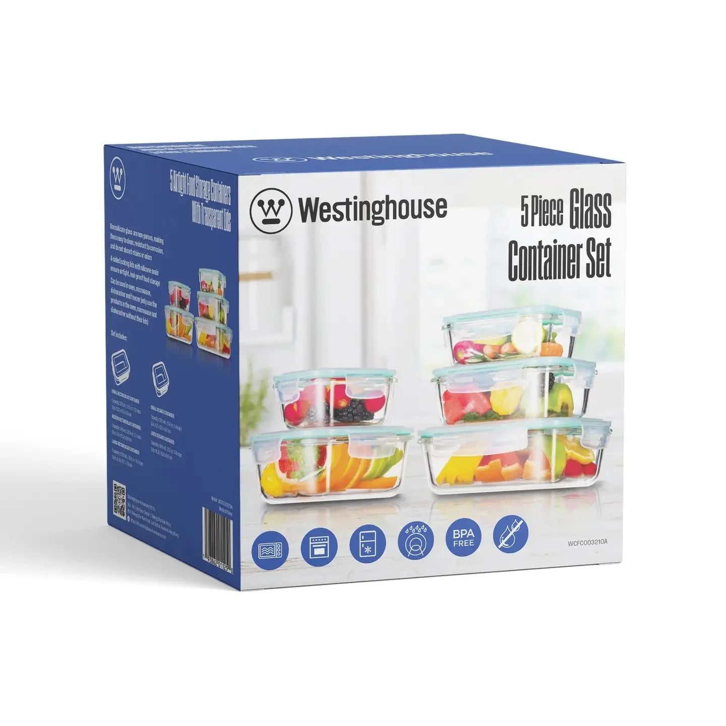 Westinghouse 5-Piece Glass Container Set