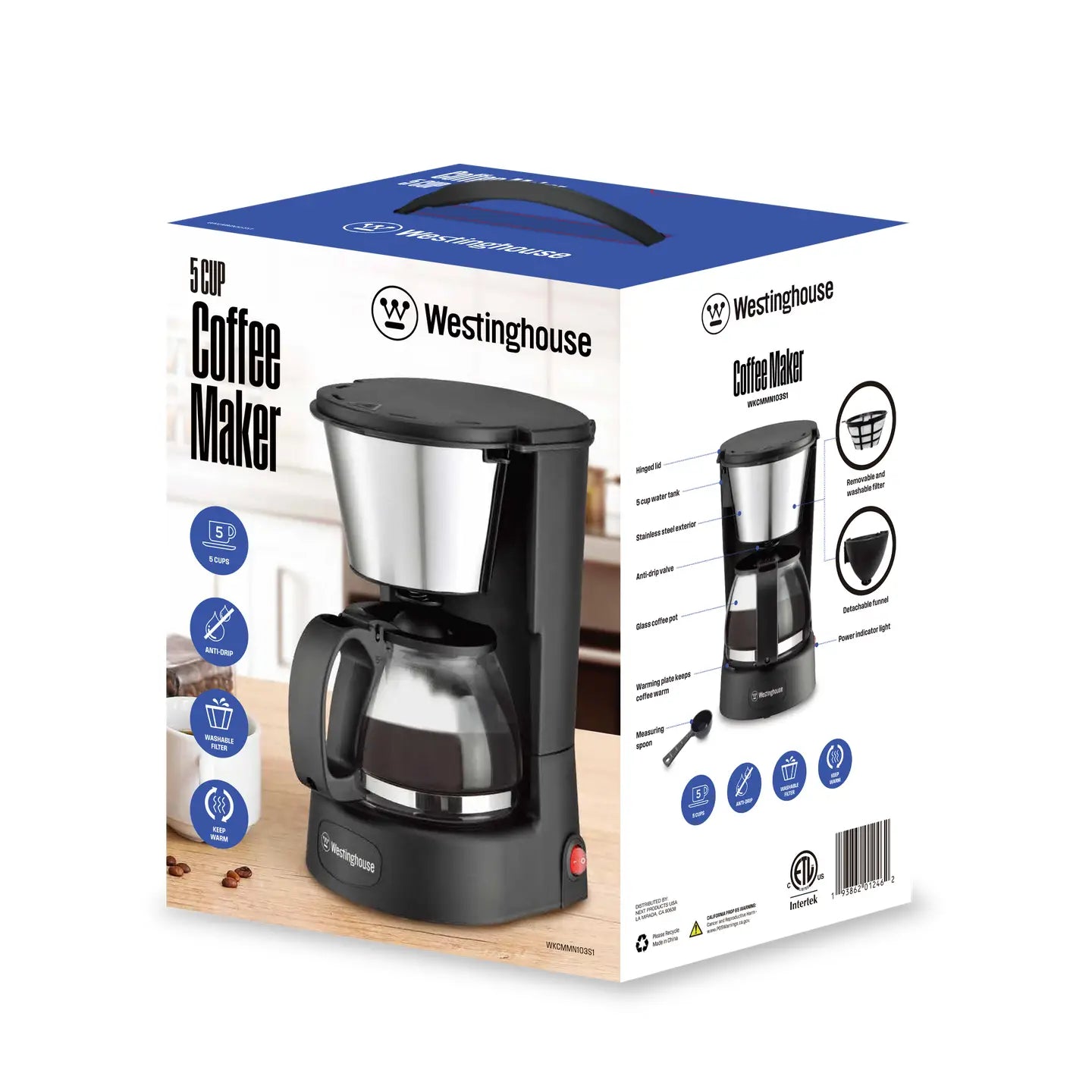 Westinghouse 5-Cup Coffee Maker - Everyday Series